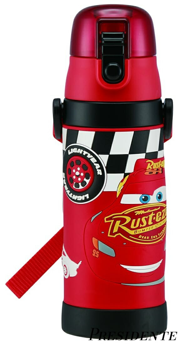 【まとめ買いで最大500円OFFクーポン!】【送料無料】子供用 ステンレス 水筒 直飲み 480ml ディズニー カーズ 男の子 3D立体プリント 子供に優しい軽量タイプ 保冷専用 waterbottle スポーツボトル キッズ こども 水瓶 SDPV5-A