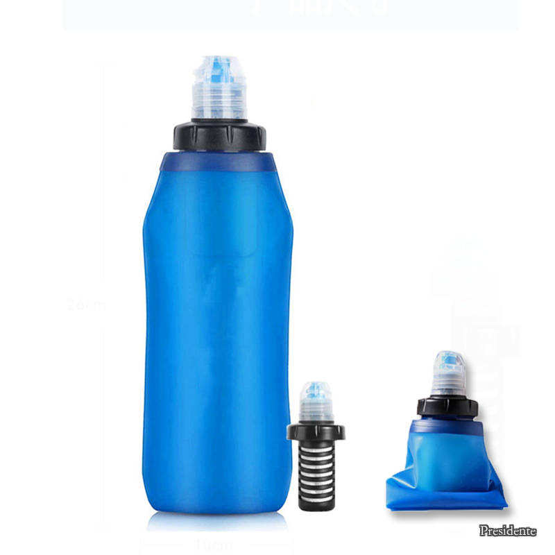 [Free Shipping] Water Purifier Bottle - Water Filter for Disaster Relief, Outdoor Use, Direct Drinking Water Purifier, Mountaineering, Safely Drink River Water, Emergency Water Purifier, Survival Water Purifier, Disaster Preparedness Goods, Survival Gear, Mountaineering Equipment, Camping, Wilderness, Disaster Relief, Lightweight, Compact, Foldable, Reusable, 600mL