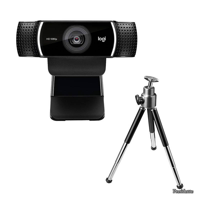 【送料無料】Webカメラ C922n フルHD 1080P ストリーミング 撮影用 三脚 スタンド 付き オートフォーカス ステレオ マイク ウェブカメラ ウェブカム PC Mac ノートパソコン Zoom Skype 国内正規品 2年間メーカー保証