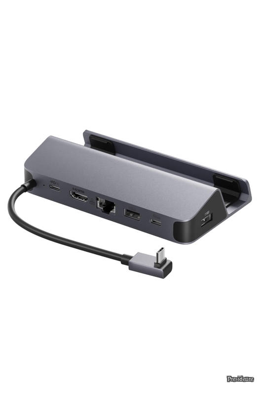 USB-C ハブ (6-in-1 For Game Console) Steam Deck 高速データ転送 最大100W充電 USB PD対応 4K (60Hz) HDMI 2.0 ポート 1Gbps イーサネットポート Aポート Cポート/Asus ROG Ally/Lenovo Legion Go/USB-C iPad対応