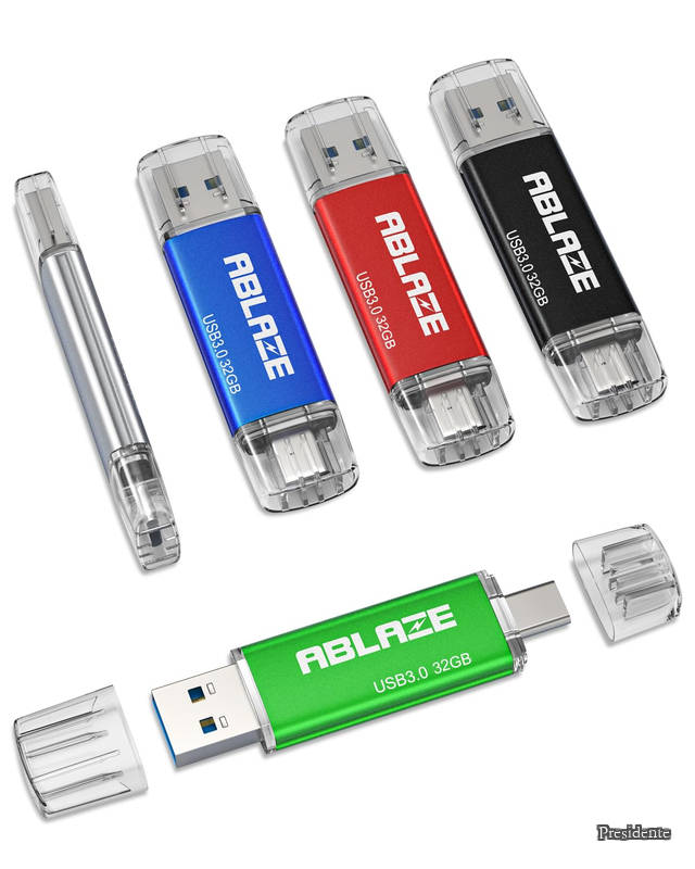 USBメモリ Type-C 32GB 5本セット デュアルUSB3.0＋Type-C対応 iPhone 16/15 Androidスマホ パソコン タブレット Mac ノートPC対応