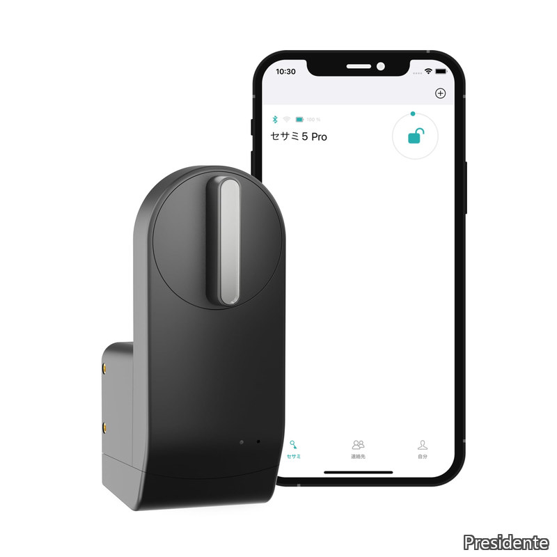 【送料無料】House) セサミ5 Pro スマートロック ブラック 後付け型 ブラシレスモーター搭載 静音 玄関 オートロック