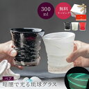 琉球泡グラス ペア 琉球グラス 300ml ロックグラス 琉球ガラス ウイスキー 焼酎グラス 日本酒 ブランデー 誕生日 黒 赤 白 ホタル石 結婚祝い 記念日 おしゃれ コップ グラス タンブラーペアギフト ザワウ ギフト プレゼント