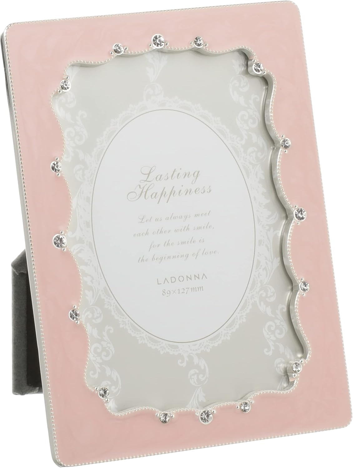 Other - フォトフレーム L判 BJ38-L-PK/GR/GY ラドンナ ブライダル ウエディング フォト スタンド エレガント 結婚祝い 写真立て おしゃれ かわいい 大人 女子 女性 プレゼント 高級感 上品 成人式 七五三 結婚式 披露宴 記念品 お祝い クリスタル パステル サービス判 母の日 誕生日