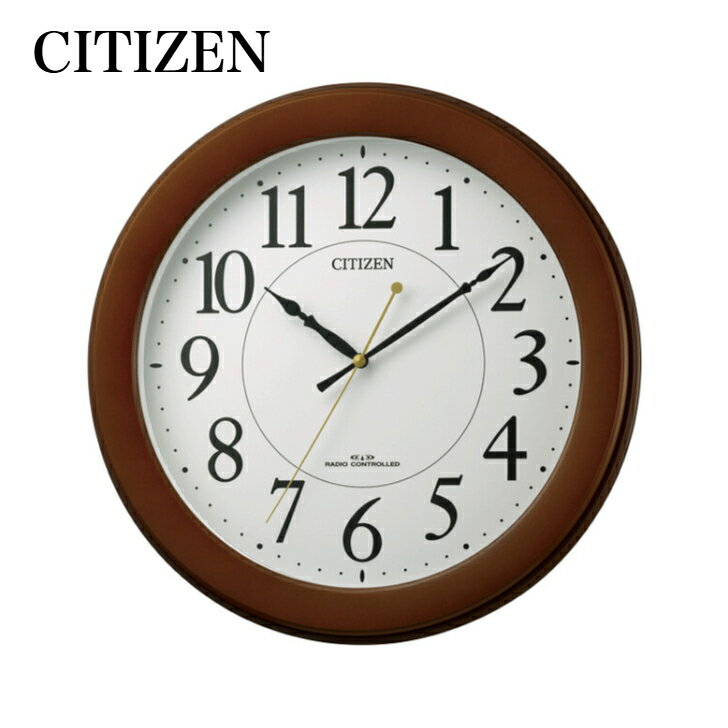 CITIZEN アイスタイル 高級和風 電波壁掛け時計 4MY681
