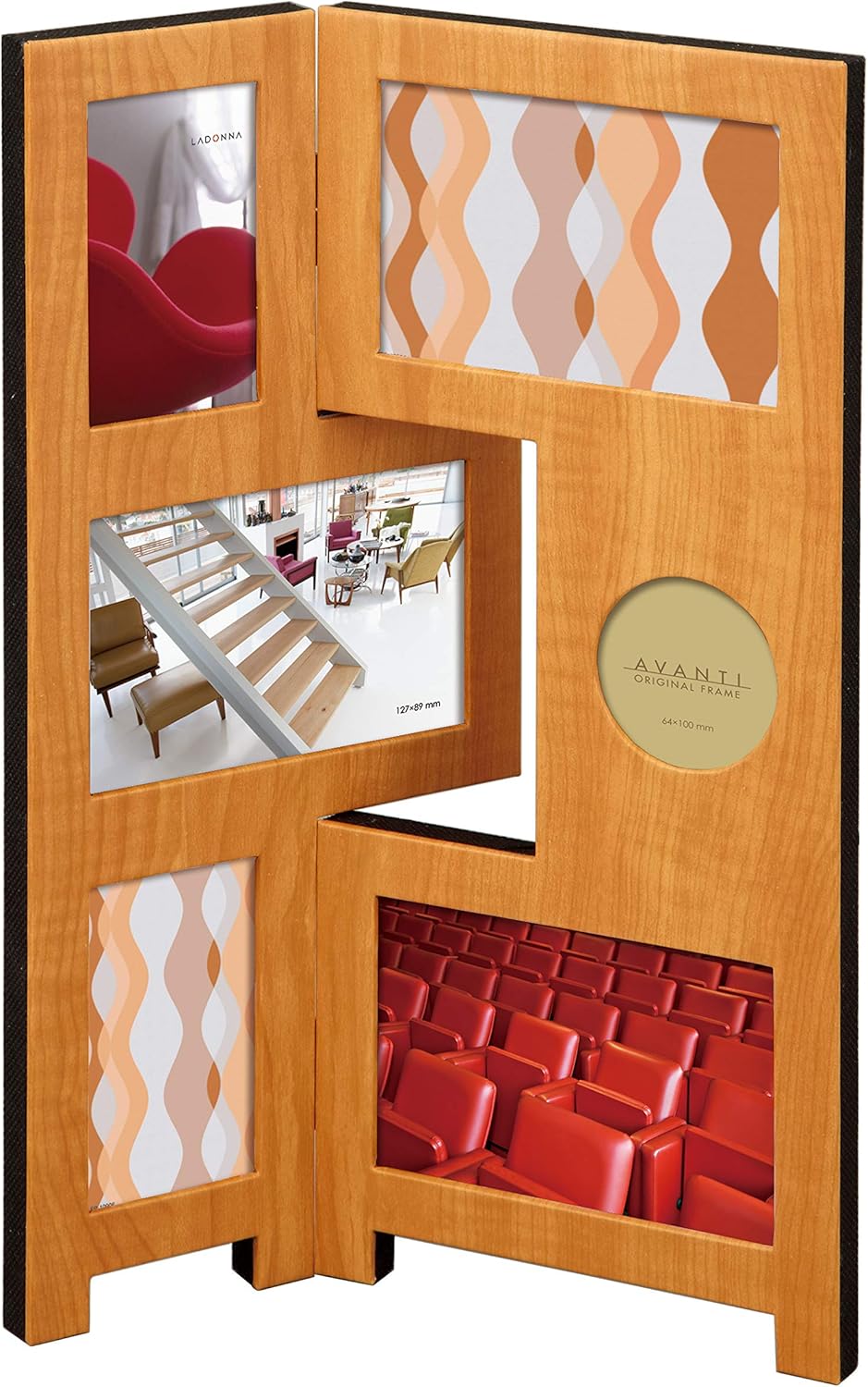 LADONNA デザインフレーム 6面 6窓 インテリア リビング ギフト お祝い おしゃれ アンティーク パーテ..