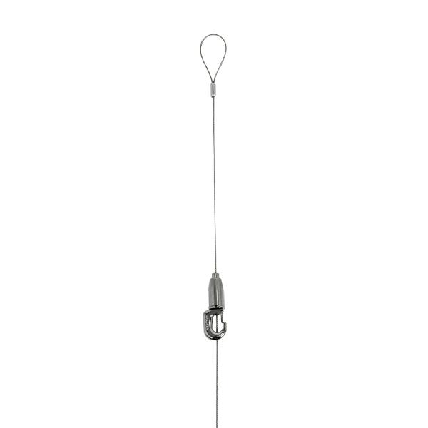 Rakuten - ストッパー付 ループワイヤー吊 M-320 1.5m 1個 ベルク almode ワイヤーハンバーフック ワイヤー フック 吊下げ ワイヤー径φ1.0 安全荷重10kg