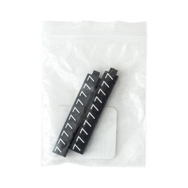 乐天商城 - プライスキューブ 補充用 単品 20粒 M 黒/白文字　7　プライス表示 価格表示 プライスカード プライス スタンド ブロック パーツ バラ ディスプレイ おしゃれ 数字 価格 卓上 ショーケース 業務用 店舗 アパレル ジュエリー