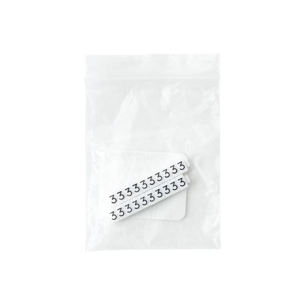 乐天商城 - プライスキューブ 補充用 単品 20粒 S 白/黒文字　3　プライス表示 価格表示 プライスカード プライス スタンド ブロック パーツ バラ ディスプレイ おしゃれ 数字 価格 卓上 ショーケース 業務用 店舗 アパレル ジュエリー