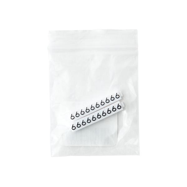 Business Products Services - プライスキューブ 補充用 単品 20粒 S 白/黒文字　6　プライス表示 価格表示 プライスカード プライス スタンド ブロック パーツ バラ ディスプレイ おしゃれ 数字 価格 卓上 ショーケース 業務用 店舗 アパレル ジュエリー