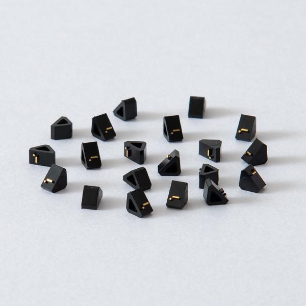プライスキューブ 補充用 単品 S 黒/金文字　.-　20粒 プライス表示 価格表示 プライスカード プライス スタンド ブロック パーツ バラ ディスプレイ おしゃれ 数字 価格 卓上 ショーケース 業務用 店舗 アパレル ジュエリー