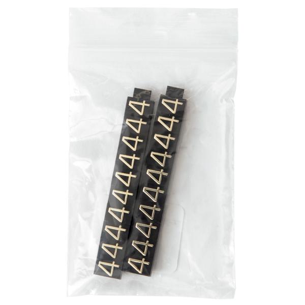 プライスキューブ 補充用 単品 20粒入 L 黒/金文字　4　プライス表示 価格表示 プライスカード プライス スタンド ブロック パーツ バ..