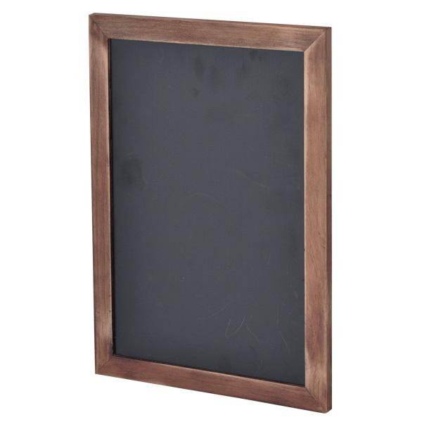 【A4】ナチュラルPOPボード ブラウン POPスタンド パネルスタンド 黒板 木製フレーム ブラックボード チョーク マーカー メニューボード POPメニュー 店舗用 看板 カフェ看板 壁掛け 販促POP 業務用 ディスプレイ 手書き看板