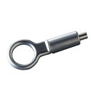 PR-H2A(S) レール用パーツ リングタイプ 銀 シルバー φ0.6mm ~ φ1.2mm ワイヤー対応 真鍮 亜鉛ダイカスト サーチライトクロームメッキ仕上げ ギャラリー 美術館 店舗 ディスプレイ 住空間 住宅 アートレール 展示用レール