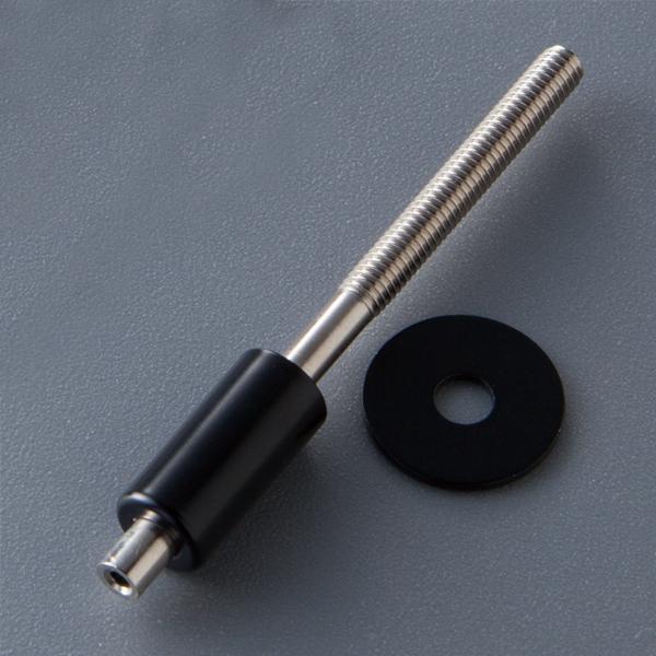 PR-N1(B) レール用パーツ ボードアンカータイプ 黒 ブラック φ0.6mm 〜 φ1.2mm ワイヤー対応 真鍮 シリコンゴム つや消しブラック焼付け塗装仕上げ ギャラリー 美術館 店舗 ディスプレイ 住空間 住宅 アートレール 展示用レール