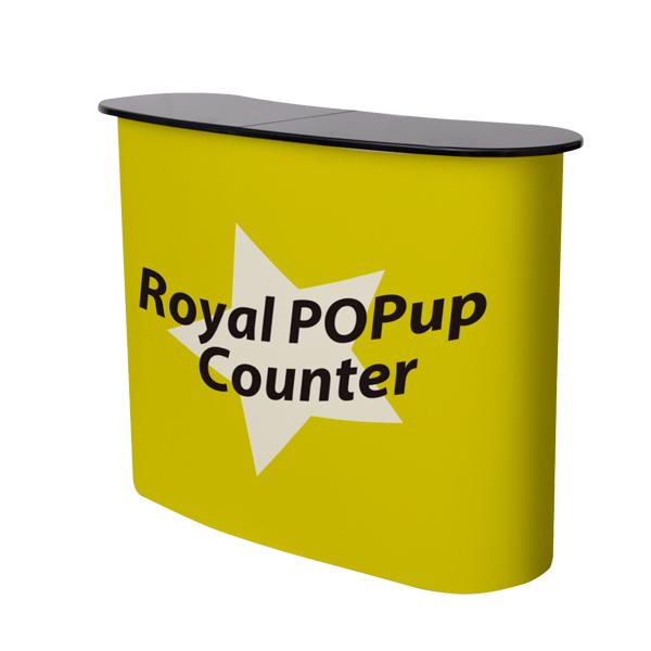 ロイヤルポップアップカウンター S (2×2R)　組立時外寸W1310×D465×H960mm カウンター 受付 展示会 イベ..