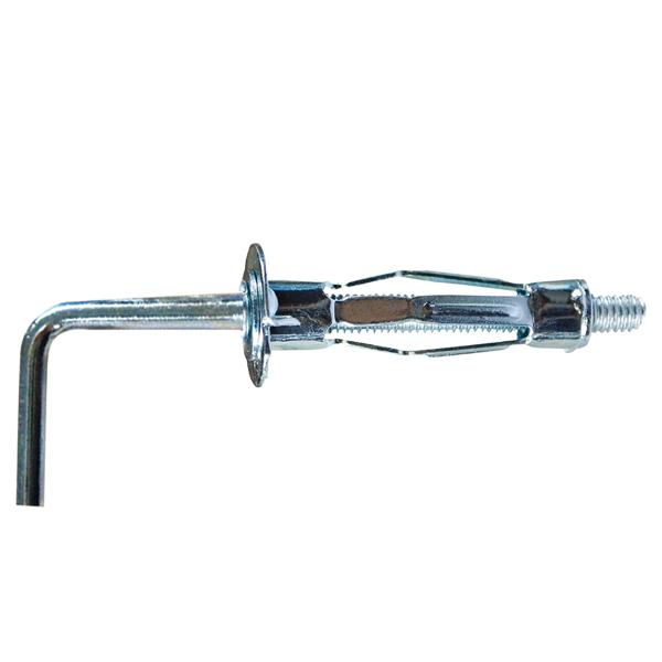 【25本入】ボードアンカーフック付 C型 B-409C 中空壁用 石膏ボード用 天井用 M4 鍋頭 鉄 電気亜鉛メッ..