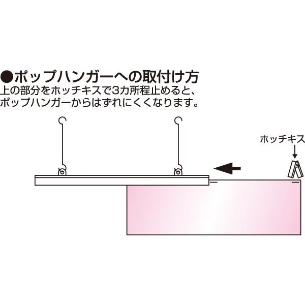 ポップハンガー黒 D2-300 吊具2ケ付 販...の紹介画像3
