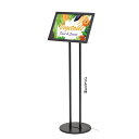 【屋内仕様】LEDライトパネル FXスタンド 店舗用品 販促用品 スタンド看板 電飾看板 bar看板 ポスター看板 片面仕様 角度調節可能 メニュースタンド A3サイズ