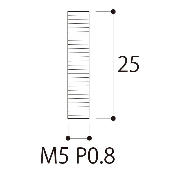 全ネジ M5×25mmの紹介画像2