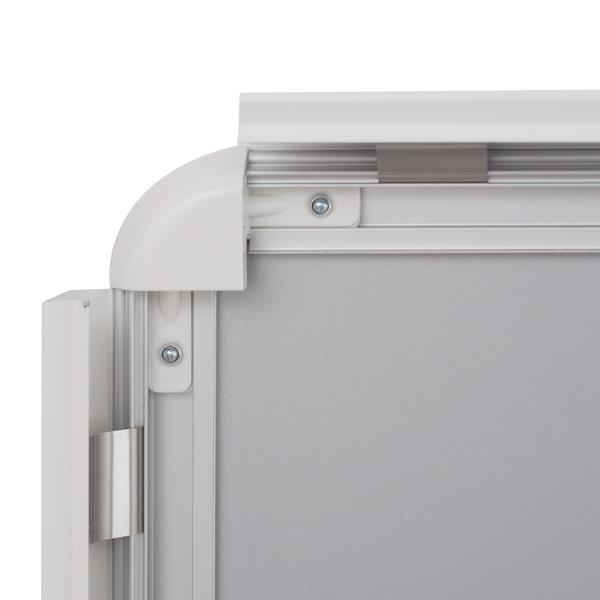 ポスターフレーム B2 メディアグリップ (MG-32R) 屋外B2サイズ ブラック/ 額縁 額 ポスターパネル グリップ 看板 表 壁固定 前開き フロントオープン 店舗 飲食店 黒 ポスター フレーム 店舗用 掲示板 パネルフレーム