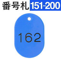 番号札 小判札 数字プレート スチロール番号札大 151～200 青