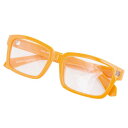 老眼鏡単品 SGS-B11 弱度+1.5 イエロー 老眼鏡 受付 窓口用 カウンター 弱 店舗用 売り場 お店用 施設 読書用メガネ お客様用 シニア お年寄り...
