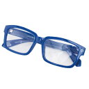 老眼鏡単品 SGS-B12 中度+2.5 ブルー 老眼鏡 受付 窓口用 カウンター 中 店舗用 売り場 お店用 施設 読書用メガネ お客様用 シニア お年寄り ...