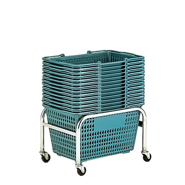 Rakuten - 【SL-8用】SLバスケット用カゴ置台 容量29L用 ショッピングバスケット 買物 スーパーマーケット ショッピングバッグ レジ バスケット カゴ 買い物カゴ かご レジカゴ 店舗用 業務用 店舗用品 【カゴ別売】