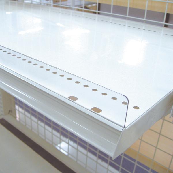 プラストッパー（単板）W900 アイリスオーヤマ スチール什器 ゴンドラ什器 商品落下防止 スーパー用 ホームセンター用 商品 棚 落ちる ..