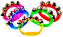 5個 セット 鈴 ハンドベル リングベル 幼児 クリスマス スズ リズム 楽器 音楽 ベル鈴 ハンド ベル ジングルベル トナカイ 幼稚園 保育園 保育所 赤ち...