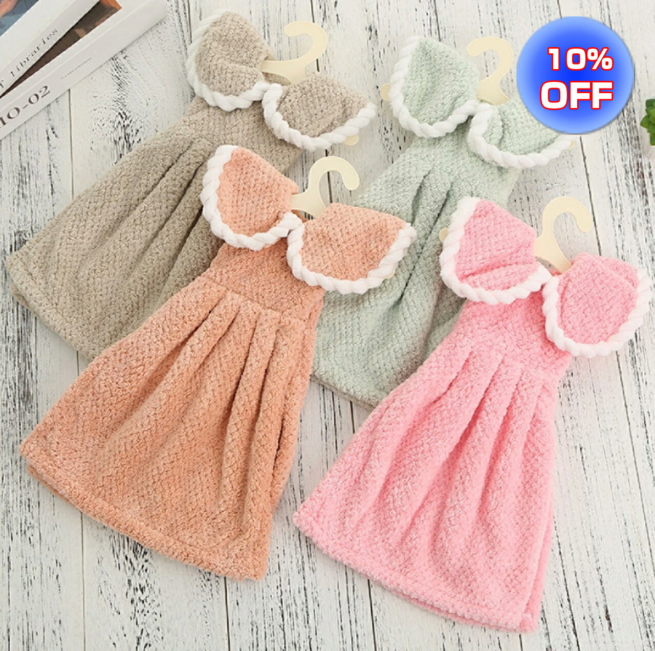 【楽天スーパーSALE10％OFF】 吸水速乾 ふわふわ もふもふ マイクロファイバー ドレスタオル セット フェイス ハンド キッチン トイレ 洗面 台所 プチ ギフト プレゼント 贈り物 祝い 結婚 記念 記念日 母の日 感謝 お祝い 実用 日用品 手拭き 厚手 吸水性抜群 妻 shopsachi-10000078 SHOP SACHI 楽天市場店 パッケージ画像