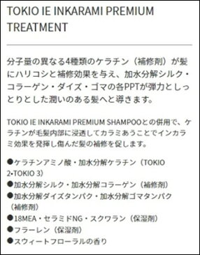【2本セット】 TOKIO トキオ IE インカラミ プレミアム シャンプー900ml&トリートメント900g 【詰替用】