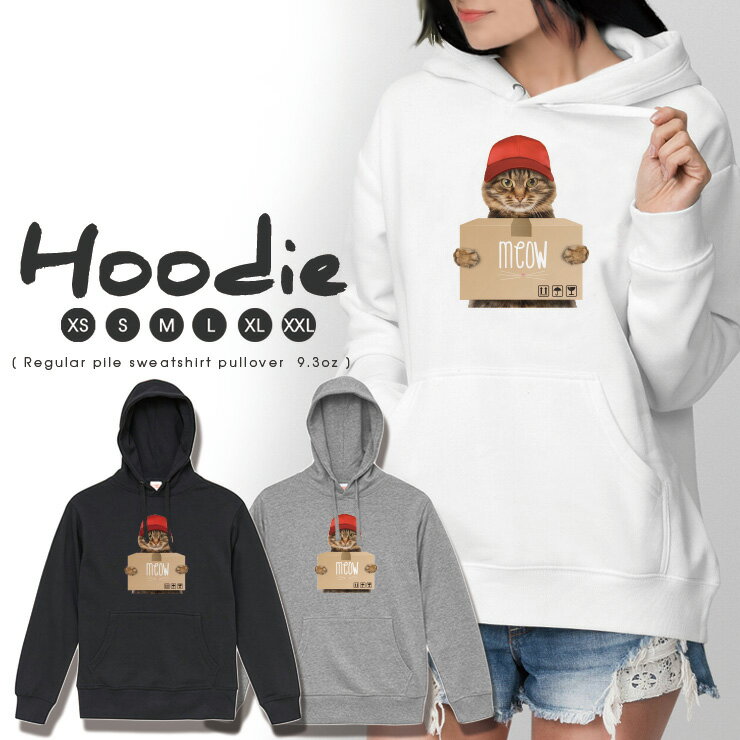 10%OFFp[J[ fB[X Y XEFbg p[J[ vI[o[ hoodie  t[ht yA Jbv S M L XL XXL  l킢  p[J[ lR ˂ L zL meow