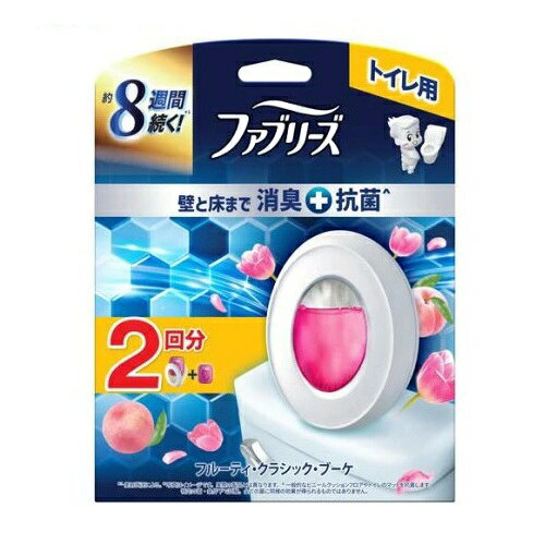【5個セット】 P&G ファブリーズ トイレ用 消臭+抗菌 フルーティ・クラシック・ブーケ 本体+つめかえ(2個入)×5個セット【正規品】