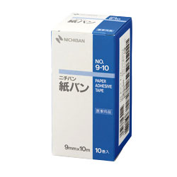 【240個セット】【1ケース分】 ニチバン 紙バン No.9-10 9mm*10m*10巻・1本入 ×240個セット　1ケース分　 【正規品】【k】【ご注文後発送までに1週間前後頂戴する場合がございます】