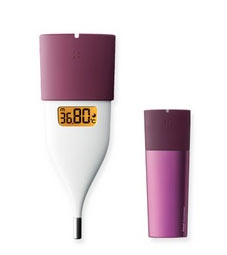 オムロン 婦人体温計 MC-652LC-PK　ピンク 商品説明 『オムロン 婦人体温計 MC-652LC-PK　ピンク』 検温開始から温度の上がり方をリアルタイムに分析、演算し、5分後の体温を平均10秒で予測します。 うっかり二度寝をするヒマもないほどのすばやい検温で、忙しい朝の検温の負担を減らします。予測検温終了後、そのまま体温計をくわえ続けることで、実測検温もできます。 ●くわえやすく、ずれにくいミニフラットセンサ 先端が平らになった、オムロン独自のフラット形状を感温部に採用。くわえやすく、舌下にしっかりフィットしてずれにくいので、正しく簡単に検温できます。 ●Bluetooth／NFC通信機能搭載で、データ転送は簡単 Bluetooth通信機能とNFC通信機能を搭載しているので、検温データはiPhone／NFC対応のAndroidスマートフォンから、簡単に健康サポートサービス「ウェルネスリンク」に転送できます※。 ※「ウェルネスリンク」のご利用には、健康管理のためのポータルサイト「WM （わたしムーヴ）」（ドコモ・ヘルスケア株式会社提供）への会員登録（無料）が必要です。「WM （わたしムーヴ）」はドコモ・ヘルスケア株式会社の登録商標です。 ●スマートフォンアプリやPCで、かんたんリズムチェック iPhone／Androidスマートフォン用の無料アプリ「リズムノート※」にデータを転送すると、検温値をグラフで確認できるほか、体調や症状などの登録が可能。さらに、月経開始日を登録すると、過去の月経周期データをもとに、グラフやカレンダー上で次回の排卵推定日や月経開始推定日も表示します。 また、月経周期日数や体温の変化パターンをもとに、体の状態を分析して表示。リズム管理に役立てられます。 ※「リズムノート」のご利用には、健康管理のためのポータルサイト「WM （わたしムーヴ）」（ドコモ・ヘルスケア株式会社提供）への会員登録（無料）が必要です。「WM （わたしムーヴ）」はドコモ・ヘルスケア株式会社の登録商標です。 ●ケースからの出し入れで電源ON／OFF ケースから本体を取り出すと自動的に電源が入り、戻すと電源が切れるので、電源操作の手間が不要です。 ●3種類の音量を選べるアラーム機能 小・中・大の3種類の音量が選べます。アラームの設定は、スマートフォンアプリ「リズムノート」から変更できます。 ●暗い場所でも見やすいバックライト液晶 ●電池交換可能 医療機器認証番号　223AGBZX00261A01 【オムロン 婦人体温計 MC-652LC-PK　ピンク　詳細】 原材料など 商品名 オムロン 婦人体温計 MC-652LC-PK　ピンク 販売者 オムロンヘルスケア 規格 ●本体質量…約33g（収納ケース、電池含む） ●外形寸法…幅39×長さ103×厚さ16mm ●電源…リチウム電池CR2032×1 ●付属品…お試し用電池（リチウム電池CR2032×1個）、スタートアップガイド、取扱説明書（品質保証書付き）、医療機器添付文書・EMC技術資料 ●その他・特記事項…通信方式/NFC-F（ISO/IEC 18092準拠）、BluetoothRVersion 4.0（Low Energy support） 広告文責 株式会社プログレシブクルー072-265-0007 区分 ヘルスケア【50個セット】【1ケース分】 オムロン 婦人体温計 MC-652LC-PK　ピンク　 1台 ×50個セット　1ケース分　