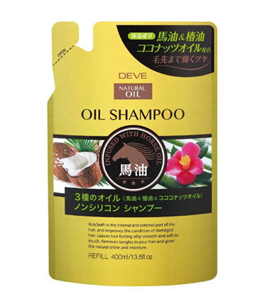 【5個セット】 ディブ　3種のオイル シャンプー 馬油・椿油・ココナッツオイル 400ml×5個セット 【正規..