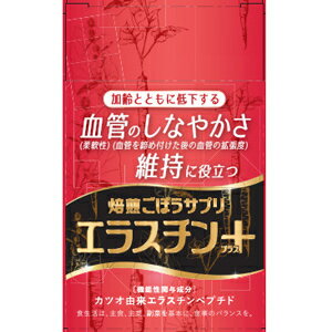 【3個セット】焙煎ごぼうサプリ　エラスチン＋（30粒入）×3個セット 【正規品】 ※軽減税率対象品