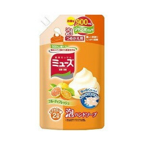ミューズ 泡ハンドソープ フルーティフレッシュ ジャンボ つめかえ用 900mL 【正規品】 ミューズ 泡ハンドソープ フルーティフレッシュ ジャンボ つめかえ用 900mL 【正規品】