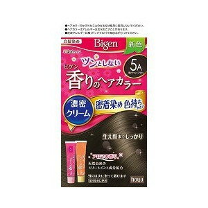 【3個セット】 ビゲン 香りのヘアカラー クリーム 5A 40g+40g×3個セット 【正規品】 1