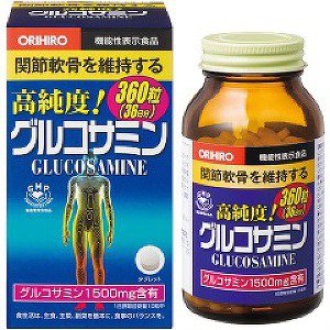 【24個セット】【1ケース分】 オリヒロ 高純度グルコサミン粒 360粒×24個セット 1ケース分【正規品】【ori】 ※軽減税率対象品