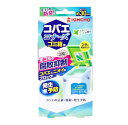 大日本除虫菊 キンチョー コバエコナーズ ゴミ箱用 腐敗抑制 スカッシュミントの香り 約30日用 商品説明 『大日本除虫菊 キンチョー コバエコナーズ ゴミ箱用 腐敗抑制 スカッシュミントの香り 約30日用』 フタに貼るだけ！コバエとニオイをブロック！ 生ゴミの防臭！腐敗抑制！ ●「コバエが本能的に嫌う植物由来成分」配合。 コバエを寄せつけません！ ●抗菌・防カビ香料配合でコバエが好きな「生ごみの腐敗臭」をカット！ イヤなニオイの発生を元から防ぎ、コバエも寄せつけません！ ●殺虫成分プロフルトリン配合。 ゴミ箱内のコバエは勿論、ゴミ箱内に潜む卵、幼虫、蛹も駆除できるので、新たなコバエの発生も防ぎます！ ●スカッシュミントの香り。 【大日本除虫菊 キンチョー コバエコナーズ ゴミ箱用 腐敗抑制 スカッシュミントの香り 約30日用　詳細】 原材料など 商品名 大日本除虫菊 キンチョー コバエコナーズ ゴミ箱用 腐敗抑制 スカッシュミントの香り 約30日用 原材料もしくは全成分 プロフルトリン(ピレスロイド)、香料 内容量 1個入 サイズ 個装サイズ：92X192X20mm 個装重量：約33g 保存方法 ・直射日光、高温を避け、小児の手の届かないところに保管すること。 ・使用後は、自治体の指導に従って捨てること。 製造国 日本 販売者 大日本除虫菊株式会社 ご使用方法 (1)アルミ袋を破り本体を取り出してください。(有効成分が揮散しはじめます) ※本体は開けないでください。 (2)付属の取り替えラベルに使用開始日を油性ペン等で書き、本体の表面(開口部横)に貼ってください。 (3)付属の両面テープを本体の裏側(開口していない面)中央に貼ってください。 ※取り替えラベル、両面テープはアルミ袋の外側に貼り付けてあります。（ご注意ください） 1.付属の両面テープの剥離紙をはがします。 2.本体の裏面に貼ります。 3.両面テープの剥離紙をはがしてゴミ箱のフタの裏に貼ってください。 (4)ゴミ箱のフタの裏面に貼り付けてください。 ※本品を貼り付ける場所(ゴミ箱のフタ裏面)の表面の汚れ、水分、油分などよく拭き取ってください。 ※両面テープは設置面に残る場合があります。 ご使用上の注意 ・定めらた使用方法を守り、用途以外には使用しなこと。 ・本体を開けて薬剤シートを取り出さないこと。 ・薬剤シートに直接触れないこと。誤って触れた場合は、石けんでよく洗うこと。 ・本品は食べられない。 ・アレルギー体質の人は使用に注意すること。 ・万一、身体に異常を感じた場合は、本品がピレスロイド系の薬剤を含有する製剤であることを医師に告げて、診療を受けること。 ・火気の付近を避けて使用すること。 広告文責 株式会社プログレシブクルー072-265-0007 区分 日用品大日本除虫菊 キンチョー コバエコナーズ ゴミ箱用 腐敗抑制 スカッシュミントの香り 約30日用 ×10個セット