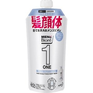 【24個セット】【1ケース分】 メンズビオレONE オールインワン全身洗浄料 フルーティーサボンの香り つめかえ用 340mL ×24個セット　1ケース分 【正規品】【dcs】 1