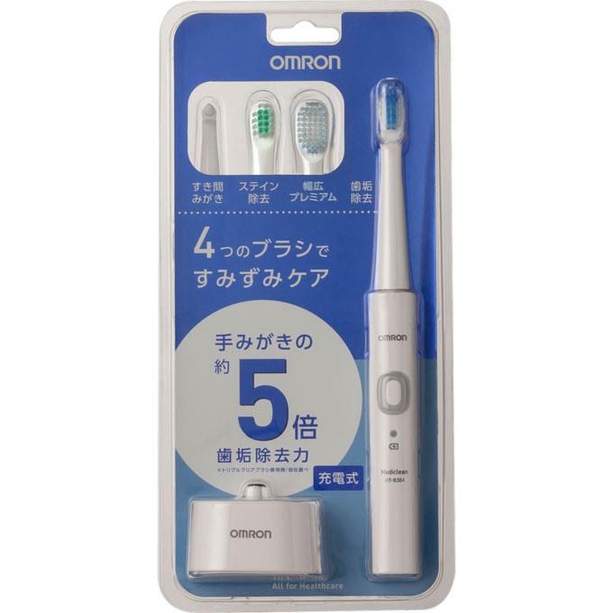 【5個セット】 オムロン 音波式電動歯ブラシ HT−B304−W　　 1本入×5個セット 【正規品】 【k】【ご注文..