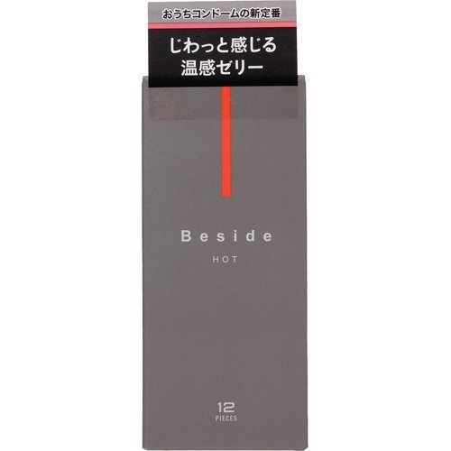 【5個セット】不二ラテックス　Besideコンドーム ホット(12個入) ×5個セット 【正規品】【k】【mor】【ご注文後発送までに1週間前後頂戴する場合がございます】ビ サイド【t-0】