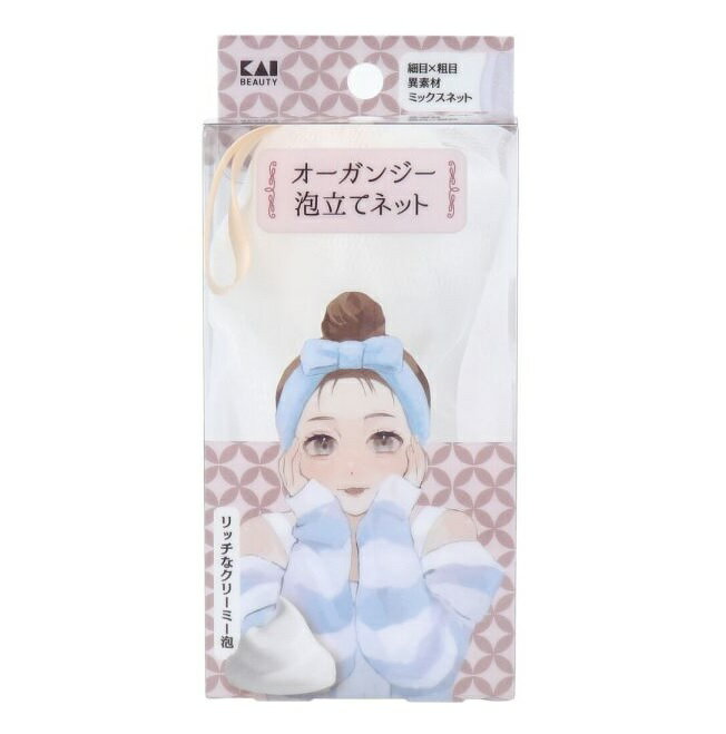 【120個セット】【1ケース分】 貝印 EMO オーガンジー泡立てネット KQ3187×120個セット 1ケース分【正規品】【k】【ご注文後発送までに2週間前後...