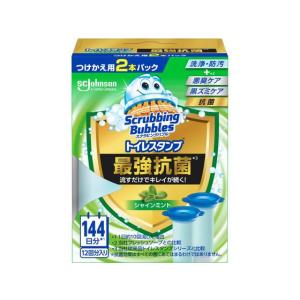 【3個セット】 スクラビングバブル トイレスタンプ 最強抗菌 シャインミントの香り 付け替え(38g×2本入)×3個セット 【正規品】