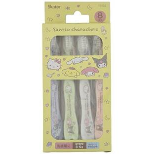 スケーター 歯ブラシ 園児用 3-5才 やわらかめ 8本入 サンリオキャラクター 14cm 【正規品】