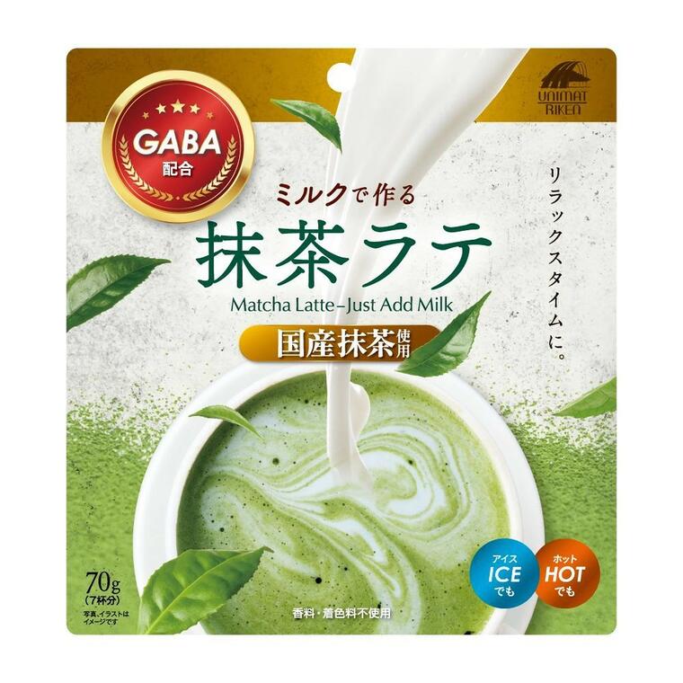 ユニマットリケン　GABA配合 抹茶ラテ 70g 商品説明 『 ユニマットリケン　GABA配合 抹茶ラテ 70g』 国産抹茶、国産砂糖、和三盆糖とシンプルな原材料で仕上げた抹茶ラテの素に、GABAを配合した、ミルクで作る抹茶ラテです。 牛乳や豆乳などお好きなミルクでお作りいただけます。 リラックスタイムにおすすめです。 【 ユニマットリケン　GABA配合 抹茶ラテ 70g　詳細】 原材料など 商品名 ユニマットリケン　GABA配合 抹茶ラテ 70g 内容量 70g 製造国 日本 販売者 ユニマットリケン 広告文責 株式会社プログレシブクルー072-265-0007 区分 サプリメントユニマットリケン　GABA配合 抹茶ラテ 70g×5個セット